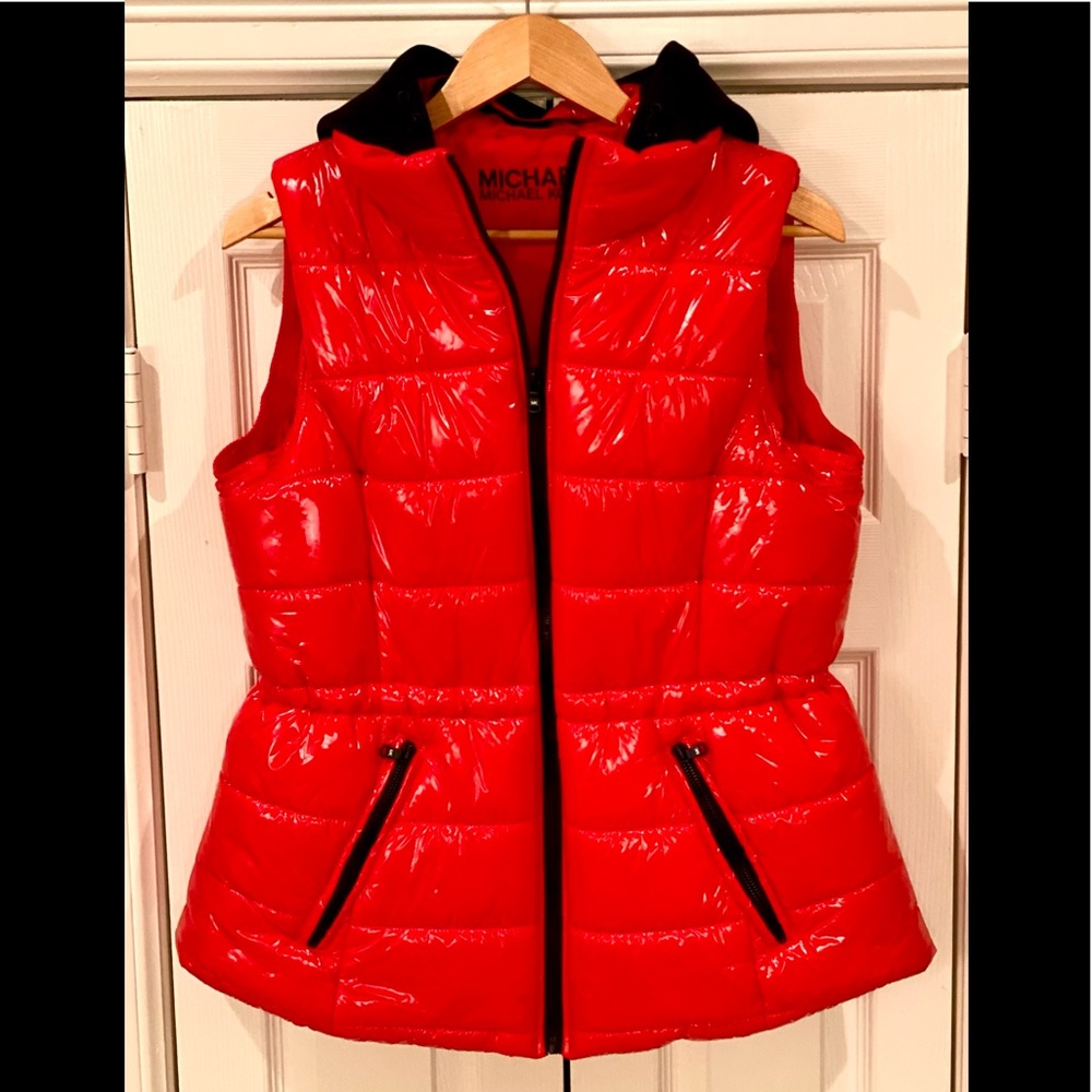 Michael Kors Glossy Puffer Vest